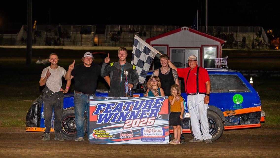 Central Missouri Speedway Friday Victories go to Shadren Turner, Derek Brown, and Derek Lampe!