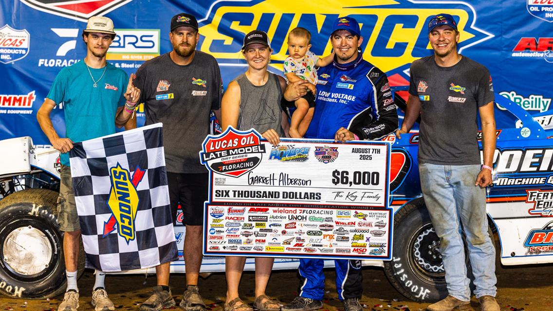 Florence Speedway (Union, KY) – Lucas Oil Late Model Dirt Series – North/South 100 – August 7th-9th, 2025. (Heath Lawson Photo)