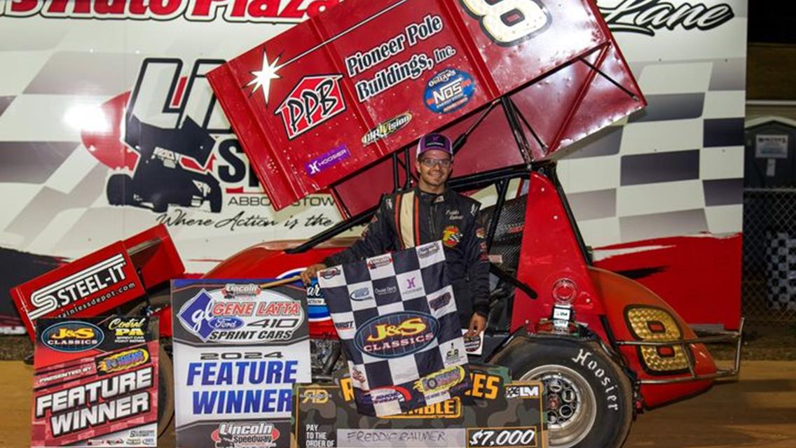 FREDDIE RAHMER REMAINS UNDEFEATED IN RACK DADDIES RUMBLE COMPETITION; Seth Schnoke Wins Thrilling Makeup Feature at Lincoln Speedway; 10 Winners in 10