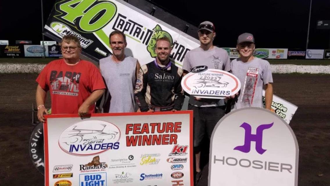 Cody Wehrle Wins Second Career Sprint Invaders Feature at the Benton County Speedway