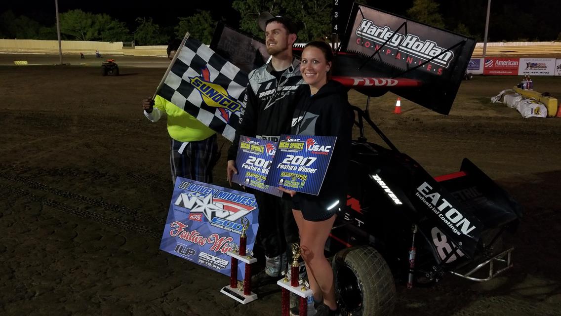 Flud and Pursley Continue Winning Ways During Night 4 of Driven Midwest USAC NOW600 National Series Sooner 600 Week at Creek County Speedway