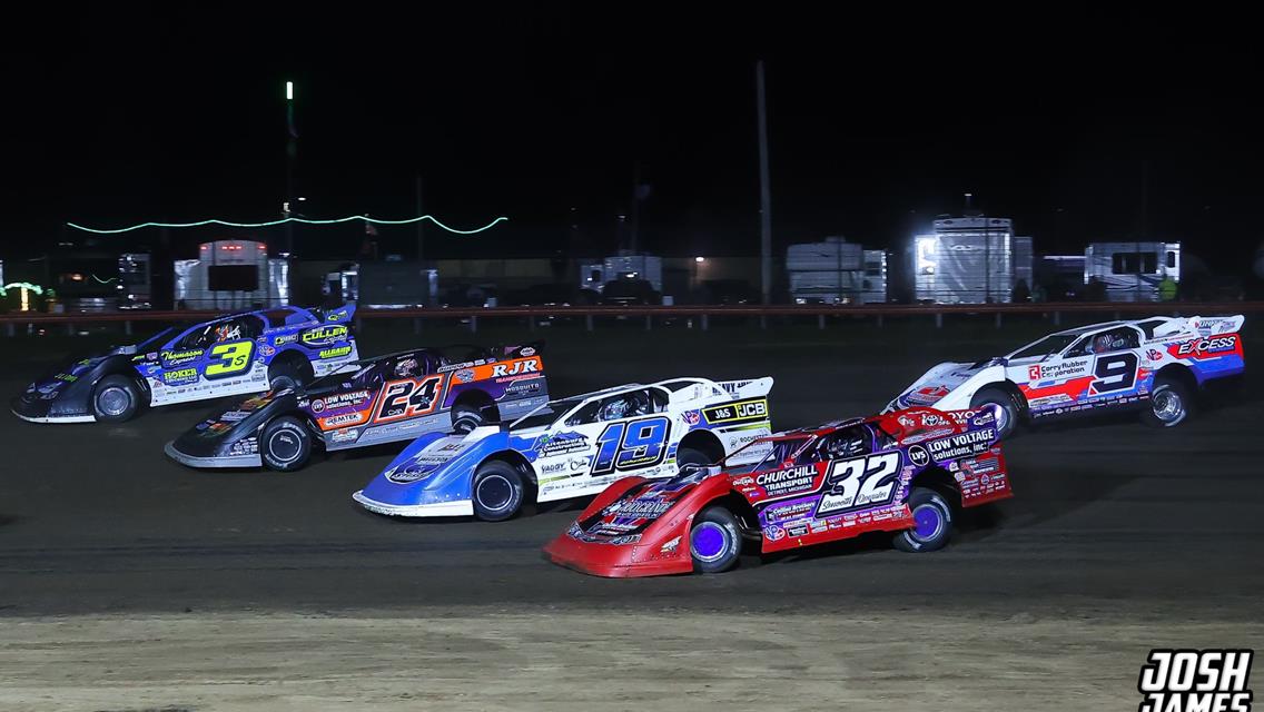 Farmer City Raceway (Farmer City, IL) – World of Outlaws Late Model Series – Illini 100 – April 11th-12th, 2025. (Josh James Artwork)