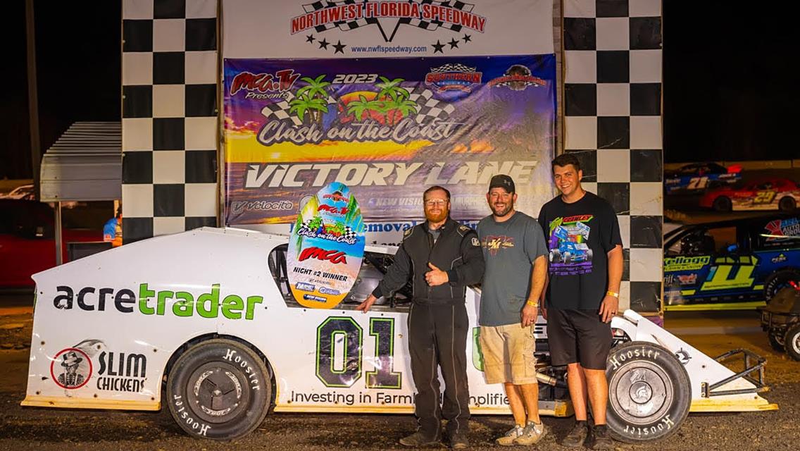 Night 2 worst to first storyline ends with Joiner’s win at IMCA.tv Clash on the Coast