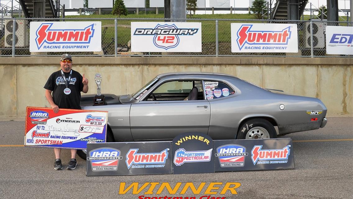 Soucek, Lowery, Williams, Gill and Baehr Earn IHRA Sportsman Spectacular presented by Moser Wins at Dragway 42