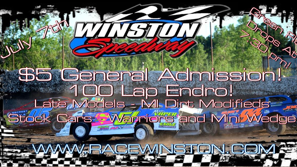 $5 General Admission at Winston Speedway!