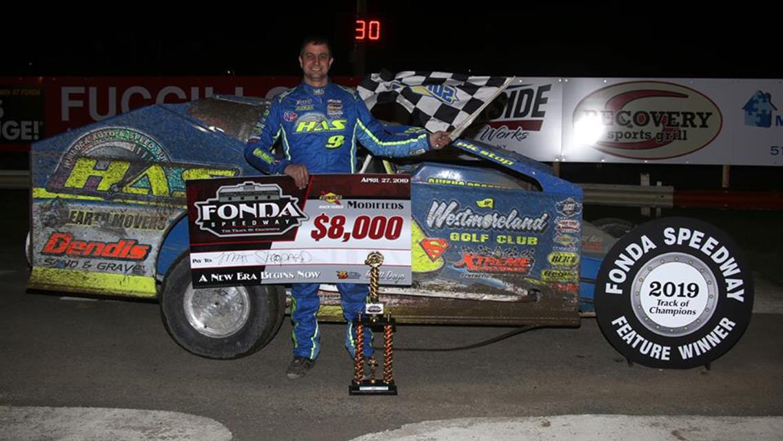 SHEPPARD IN THE RIGHT PLACE AT THE RIGHT TIME TO TAKE $8,000 WIN AT FONDA