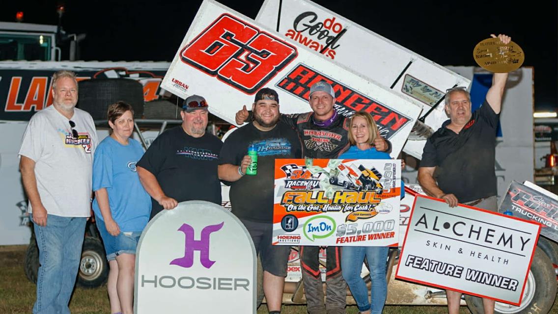 JJ Hickle Steals $5,000 “Fall Haul” Late at 34 Raceway!