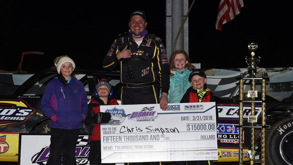 Chris Simpson bags MLRA &#39;Thaw Brawl&#39; prize at LaSalle