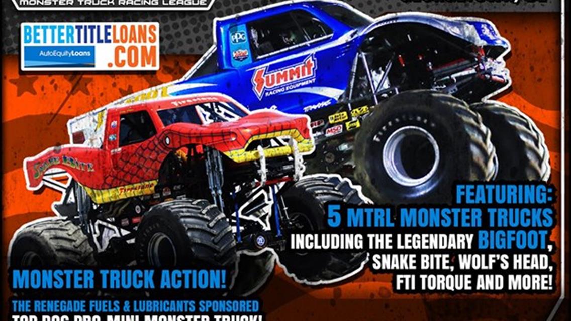 It&#39;s Monster Truck Madness Time Friday &amp; Saturday at Georgetown Speedway!