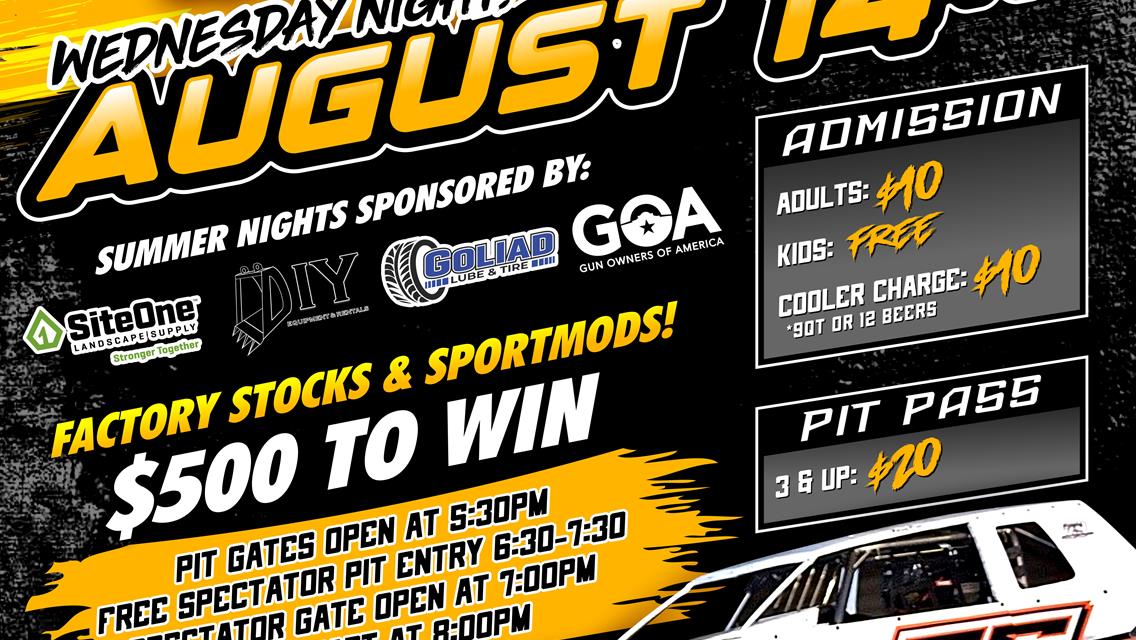 SPECIAL EVENTS... Summer Nights and Dirt Track Lights