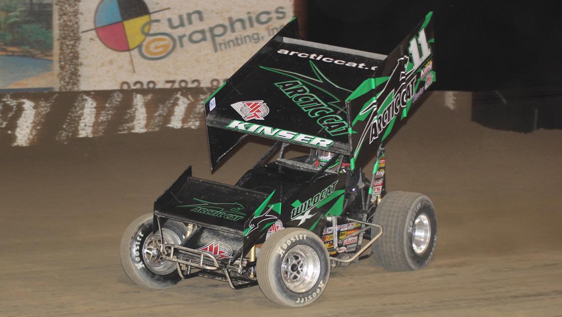Kinser Records Pair of Top 15s During Opening Weekend of Winter Heat Sprint Car Showdown