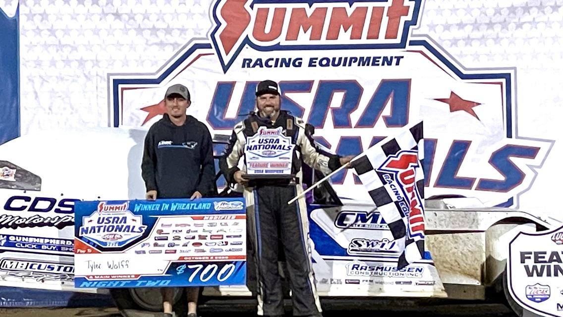 Wolff earns Modified win to headline Night 2 of USRA Nationals at Lucas Oil Speedway