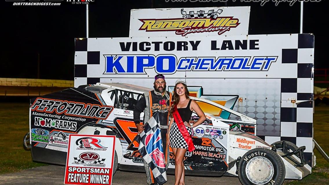 Lindberg, Wagner, Sherwood, Close, and Teeter Collect Ransomville Checkered Flags