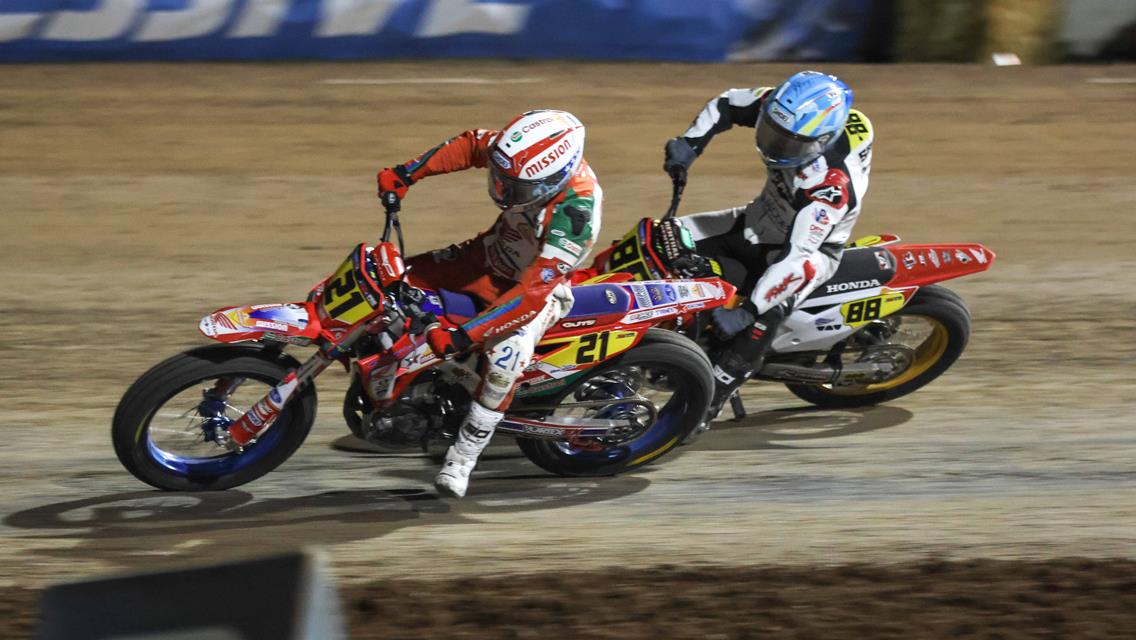 Brunner, Bauman earn Progressive American Flat Track motorcycle wins at Lucas Oil Speedway