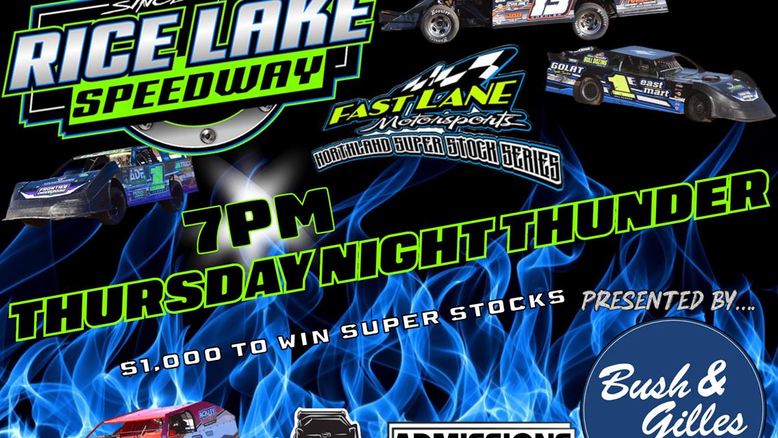 Fastlane Super Stock Opener to Rice Lake Speedway June 5