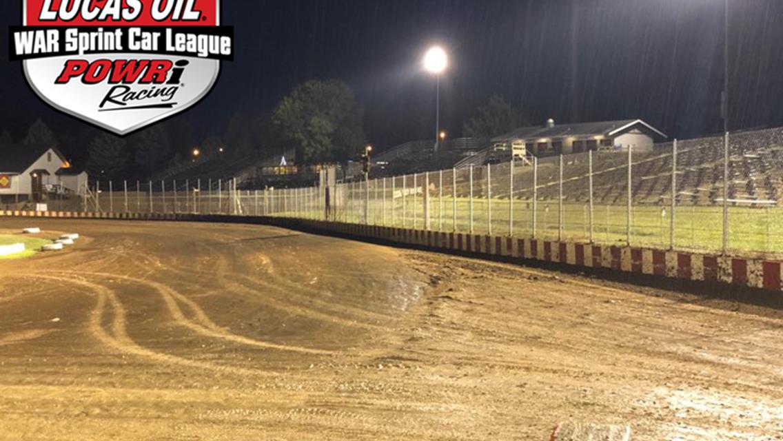 MOTHER NATURE WASHES OUT WAR WILDCARD DEBUT AT ANGELL PARK PRIOR TO MAIN EVENT