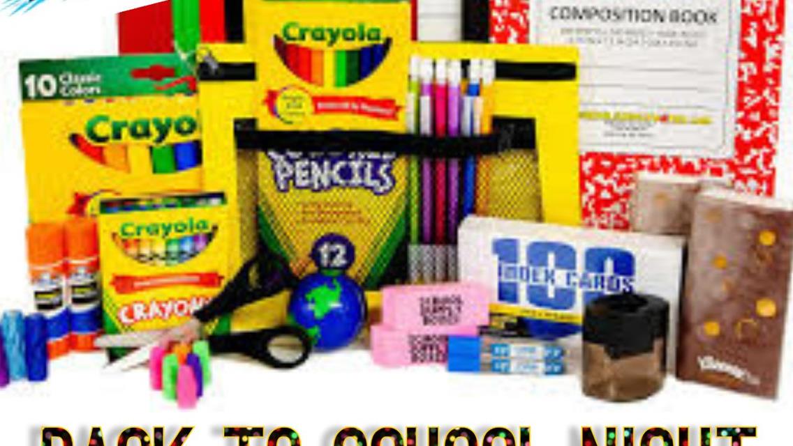 SCHOOL SUPPLIES NEEDED FOR BACK TO SCHOOL NIGHT!!