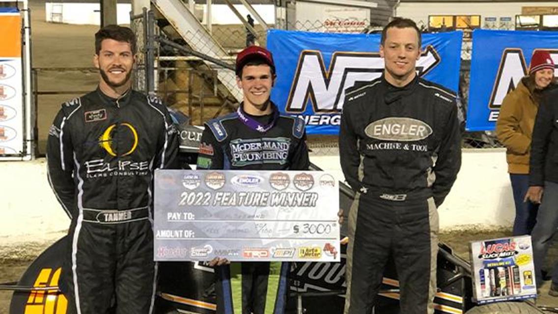 Chase McDermand Masters I-55 in POWRi National and West Midget League Feature