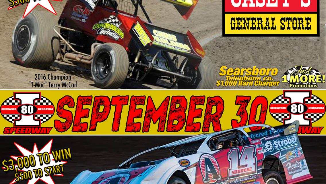 Casey&#39;s Midwest Fall Brawl at I-80 Speedway Next For Lucas Oil ASCS National and Nebraska 360 Series