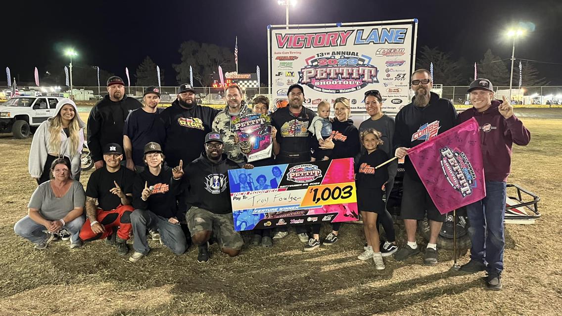 TROY FOULGER OUTMATCHES HOGGE IN LAPPED TRAFFIC FOR PAT PETTIT SHOOTOUT WIN