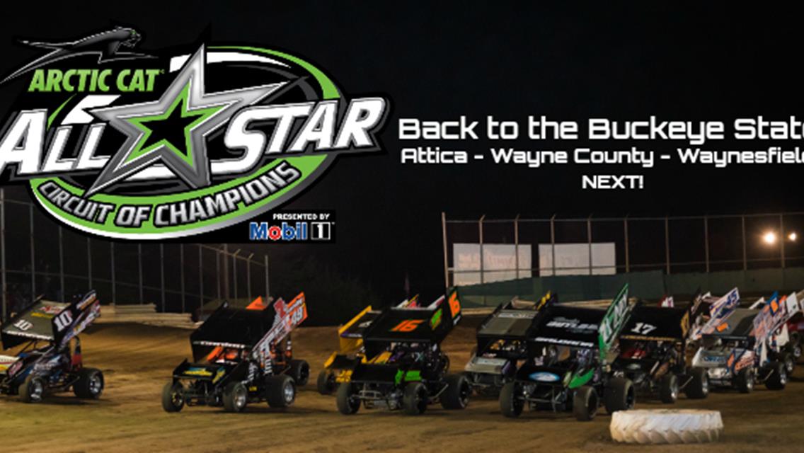 Arctic Cat All Star Circuit of Champions presented by Mobil 1 will highlight Memorial Day weekend with Ohio tripleheader