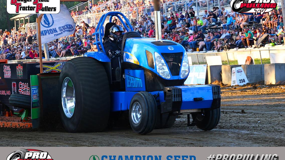 Champion Seed Western Series, Badger State Tractor Pullers In Focus at Great Jones County Fair Pull Wednesday