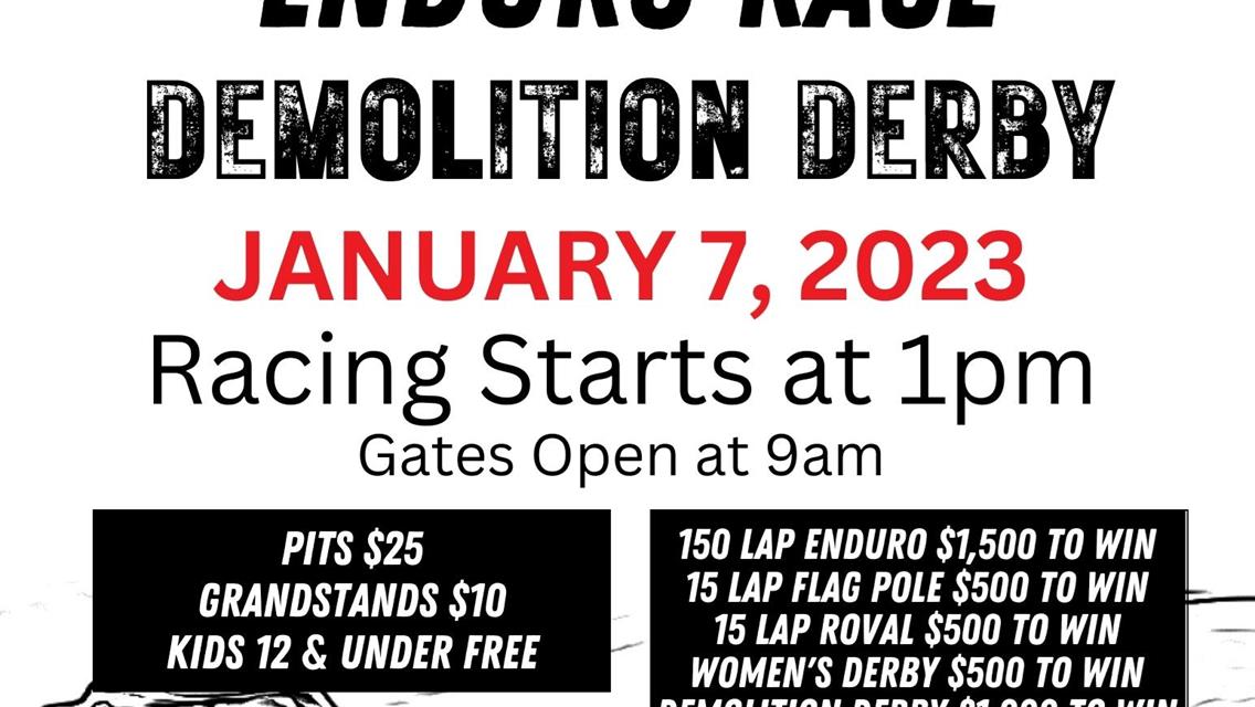 Enduro Race &amp; Demolition Derby THIS WEEKEND!
