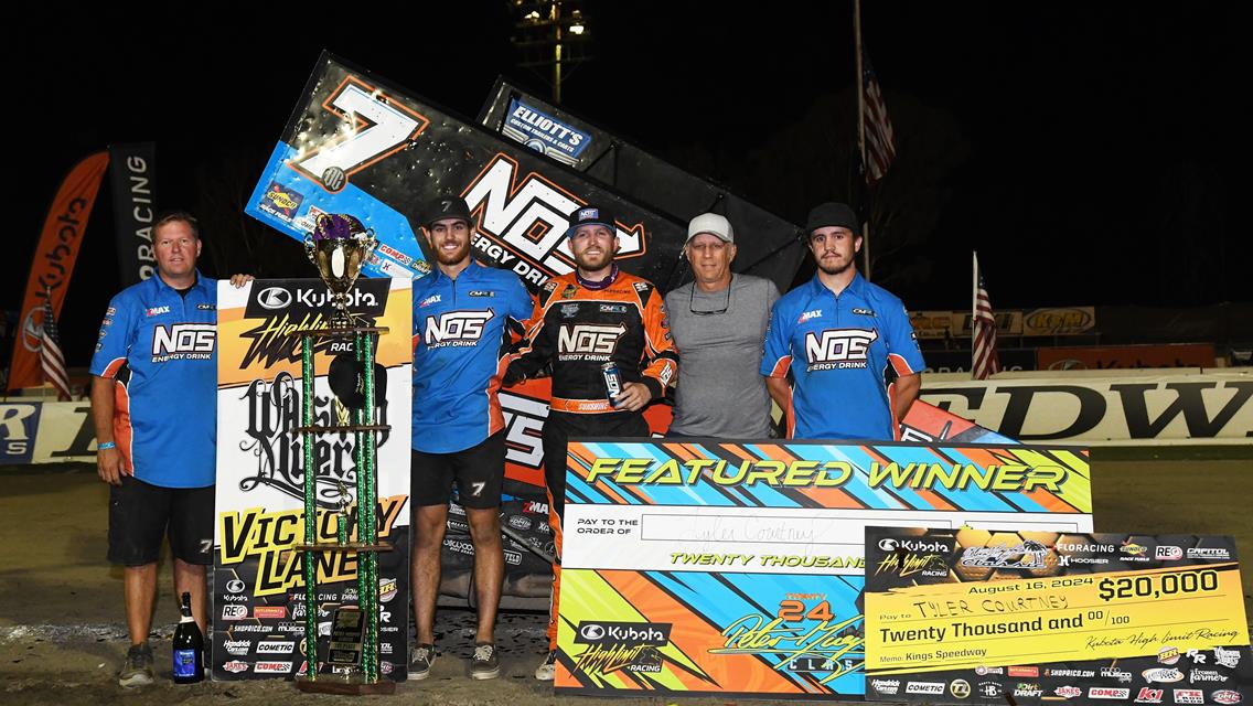 SUNSHINE IN CALIFORNIA: Tyler Courtney Gets Fifth High Limit Win, Beats Brad Sweet at Hanford&#39;s Kings Speedway