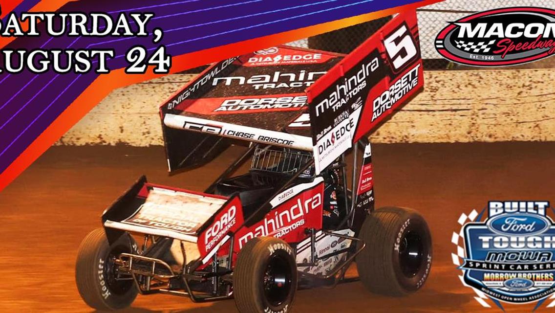 Midwest Open Wheel Association Sprints to Visit Macon Speedway on August 24th