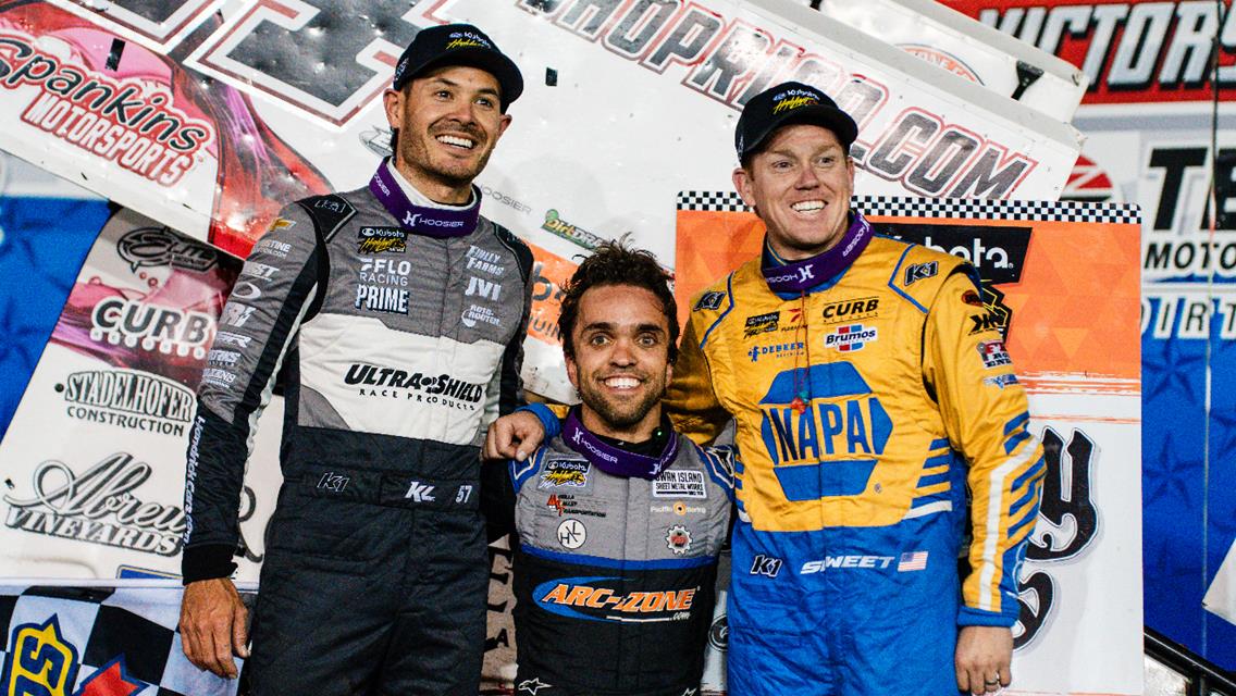 NON-STOP CHASE: Rico Abreu Beats Kyle Larson in Texas Traffic for Stockyard Stampede Score