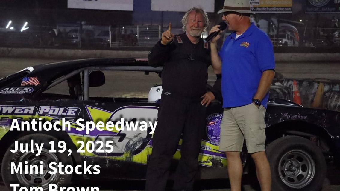 Thomson, Young, Shrader, Machado, Mentch, Brown Score Antioch Speedway Wins