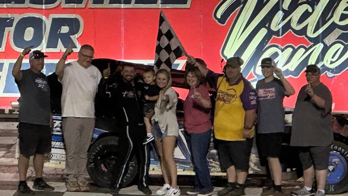 Travis Mosley picked up his second win of the season in Friday’s Topless 100 preliminary at Batesville Motor Speedway.