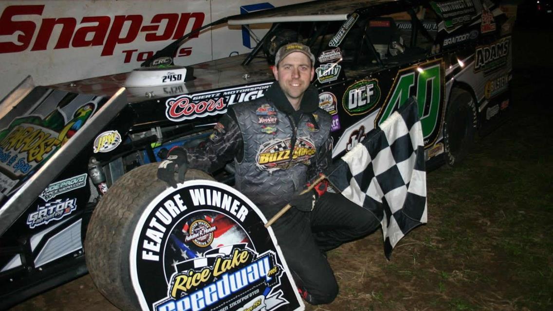 Adams Sweeps Season Openers at Red Cedar and Rice Lake Speedway