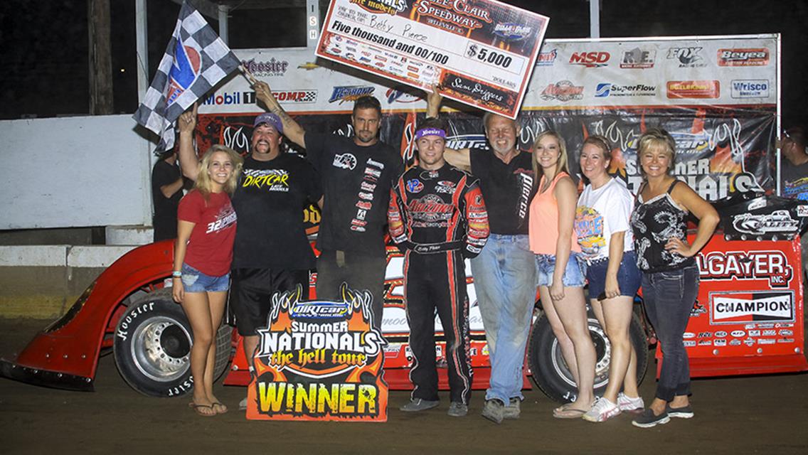 Pierce Powers to DIRTcar Summer Nationals Win at Belle-Clair