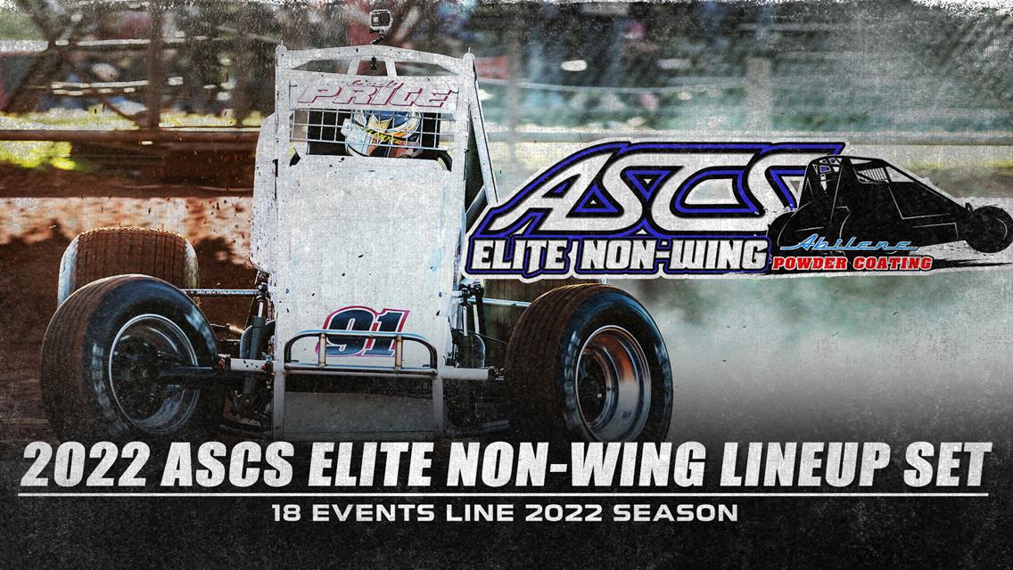 ASCS Elite Non Wing Release 2022 Lineup And Increased Purse