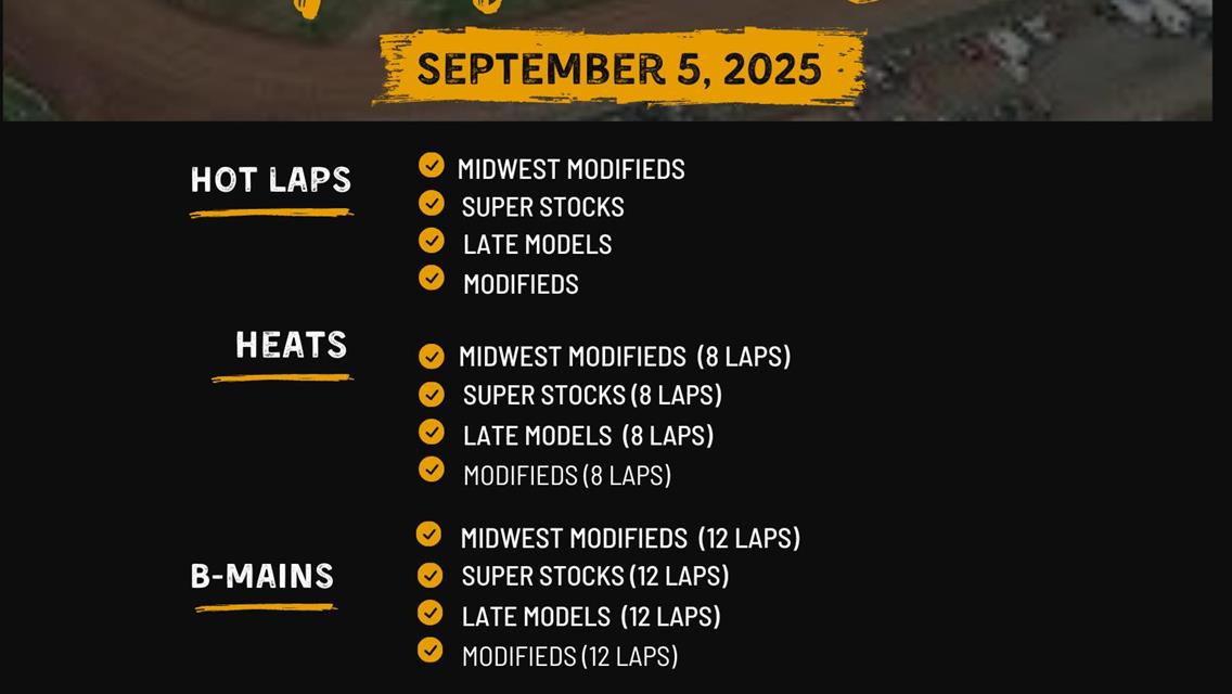 Order of Events for 9/5/2025
