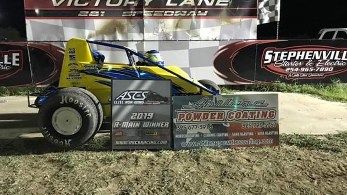 Shon Deskins Charges With ASCS Elite at 281 Speedway