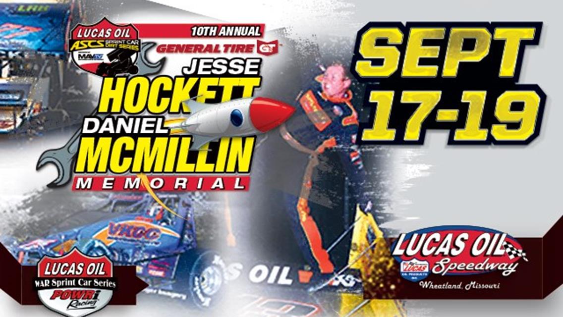 UPDATED EVENT INFO: $10,000 To Win Hockett//McMillin Memorial | Lucas Oil Speedway | September 17-19, 2020