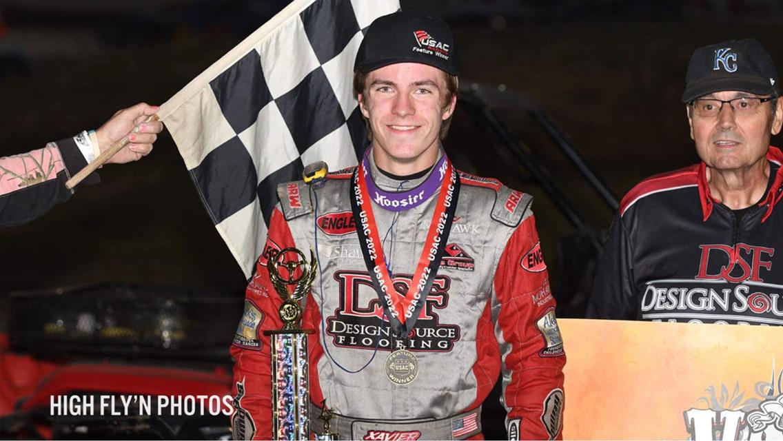 Doney flies USAC MWRA checkers at Valley Speedway