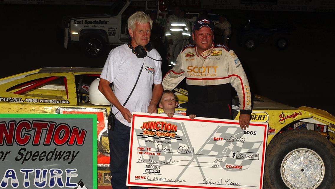 Don O&#39;Neal Claims Fifth Lucas Oil Late Model Dirt Series Win at Junction Motor Speedway