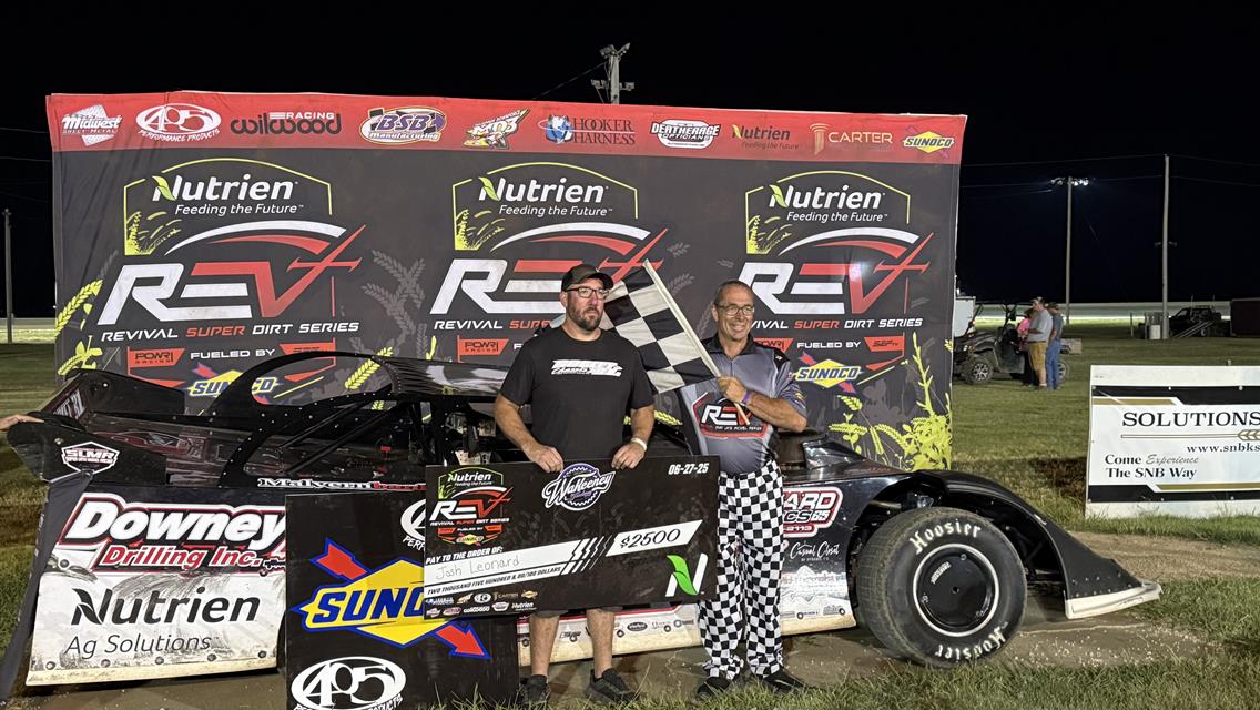 Josh Leonard Takes West Weekend Wins with REV Super Late Models