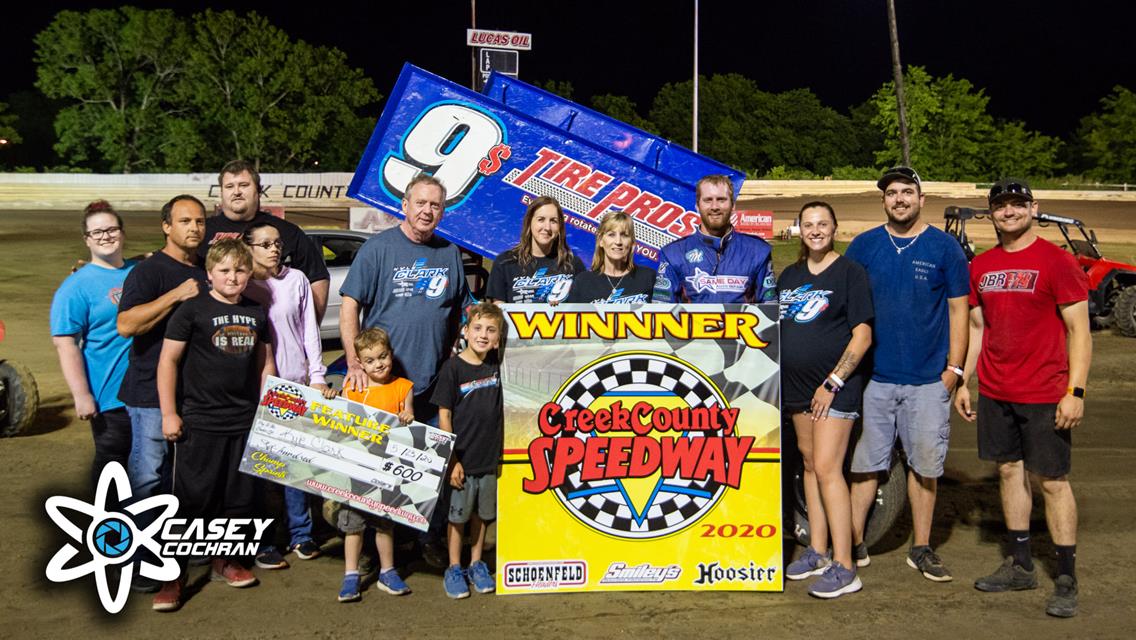Clark, Wiseley, Lacy, McSperitt, And Kilmer Find Victory In Creek County Speedway’s Return To Racing