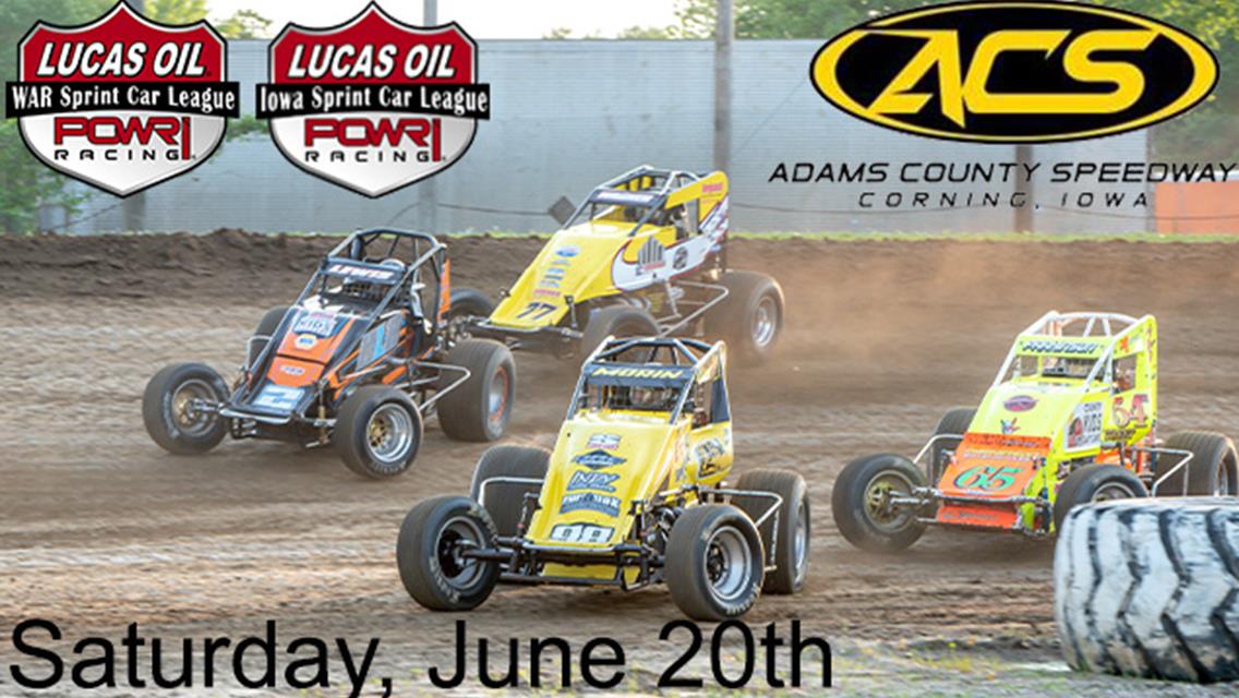POWRi Sprint Leagues to Make Inaugural Trip to Adams County Speedway