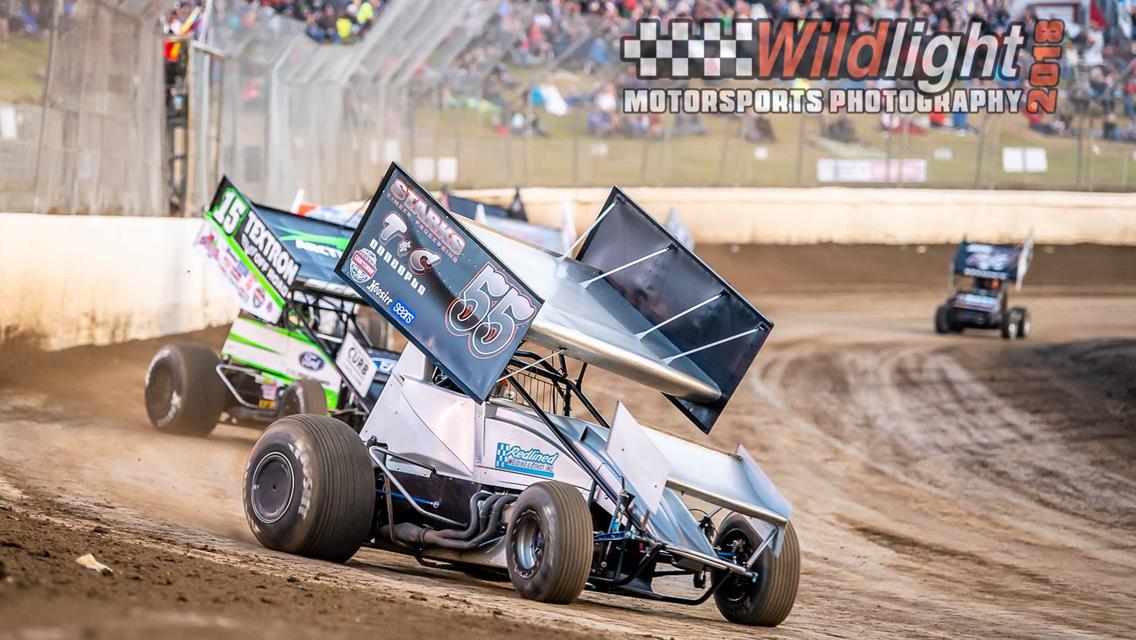 Starks Picks Up Top-10 Result During World of Outlaws Race at Skagit Speedway