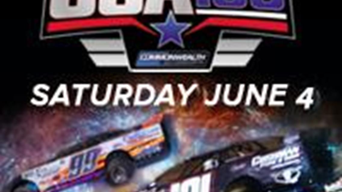 Speedway to host the 40th Annual Aaronâ€™s USA 100 Saturday June 4th; Race 3 of the Colonial Clash Championship