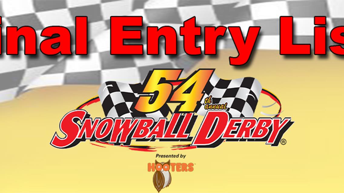 249 Cars in 7 Classes Ready for this week&#39;s Snowball Racing.