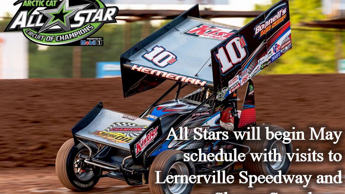 Arctic Cat All Stars presented by Mobil 1 will kick-off month of May with visits to Lernerville and Sharon