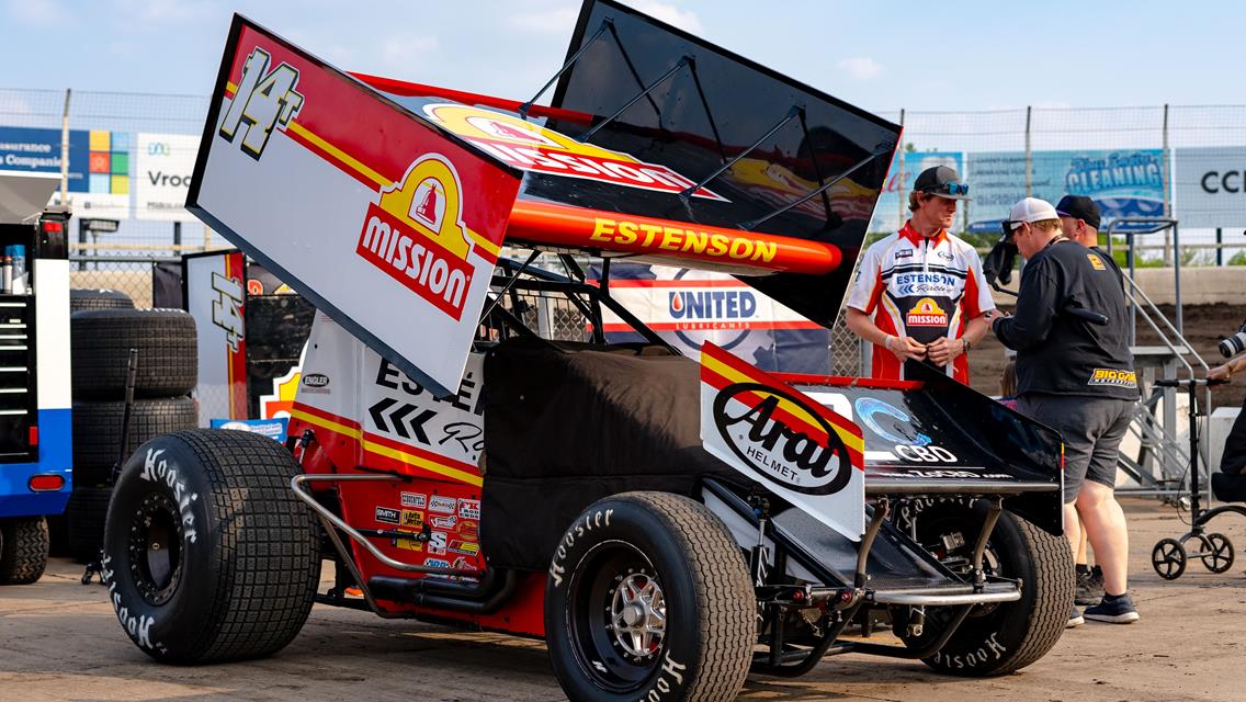 Dover Guides Tim Estenson Motorsports Sprint Car to Podium at Huset’s Speedway