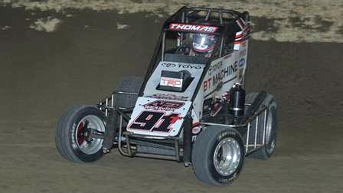 Tyler Thomas flies POWRi checkers at Pevely