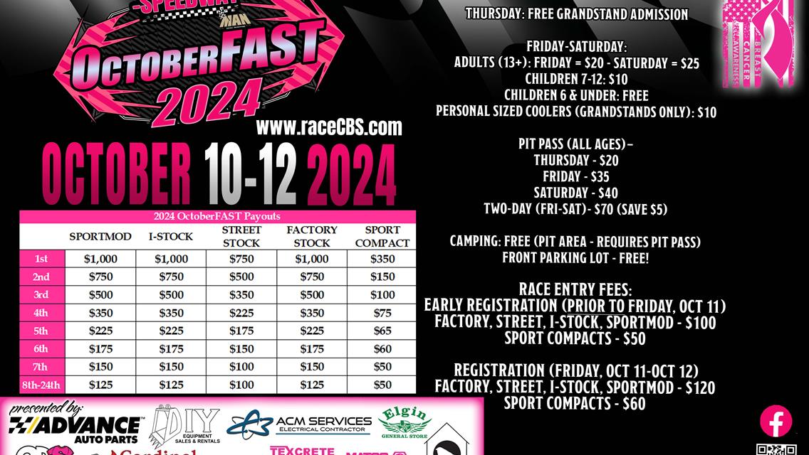 OctoberFAST 2024 INFORMATION